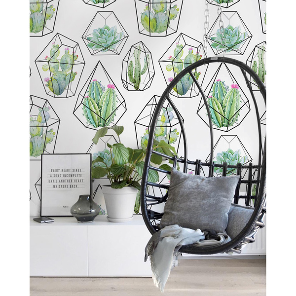 Papier peint Cactus multidimensionnel