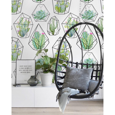 Papier peint Cactus multidimensionnel