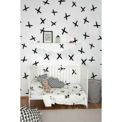 Papier peint panoramique Croix peintes à la main