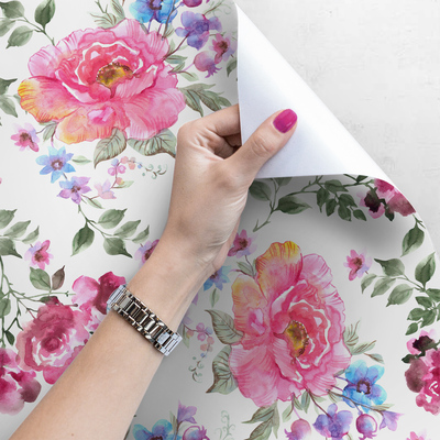 Papier peint panoramique Des fleurs intemporelles dans notre maison