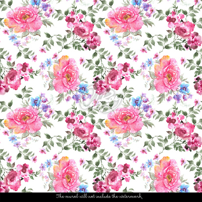 Papier peint panoramique Des fleurs intemporelles dans notre maison