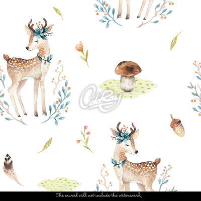 Papier peint adhésif Bambi le cerf