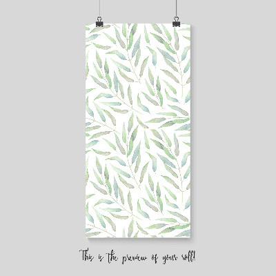 Tapisserie murale Feuilles pastel subtiles