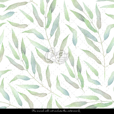 Tapisserie murale Feuilles pastel subtiles