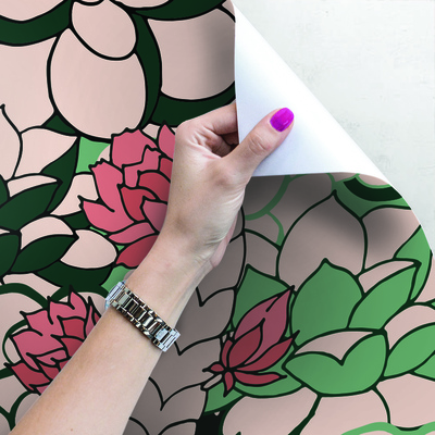 Papier peint adhésif Cactus à fleurs succulentes