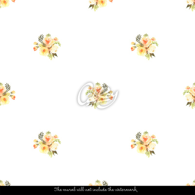 Tapisserie murale Maison pleine de fleurs