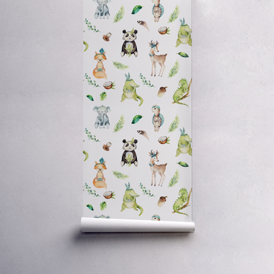 Papier peint Animaux indiens mignons