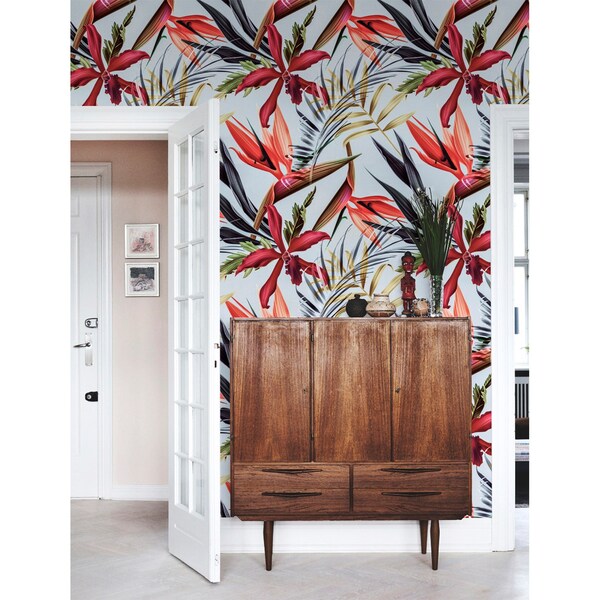 Papier peint adhésif Fleurs dans le buisson