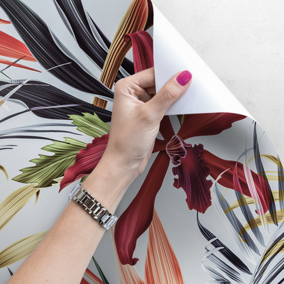 Papier peint adhésif Fleurs dans le buisson