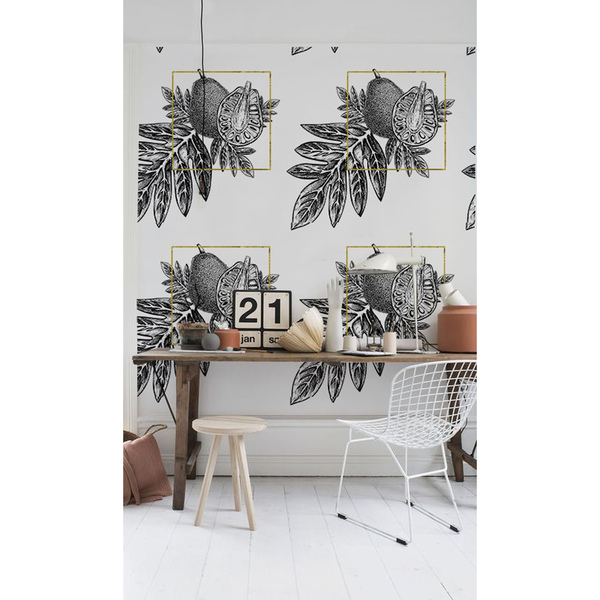 Papier peint adhésif Fruits tropicaux noirs