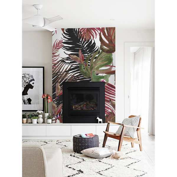 Papier peint adhésif Feuilles de Monstera colorées