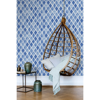 Papier peint adhésif Trèfle bleu marocain