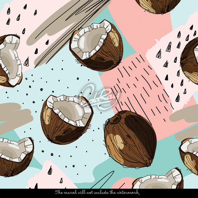 Papier peint Vertige de la noix de coco