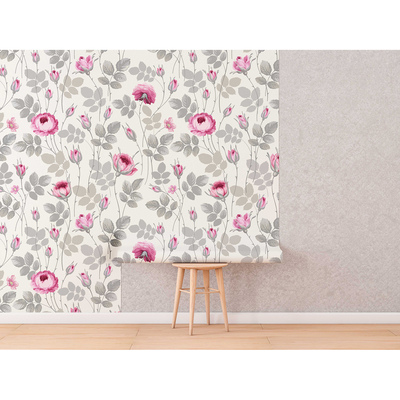 Tapisserie murale Apaisant parmi les roses pastel