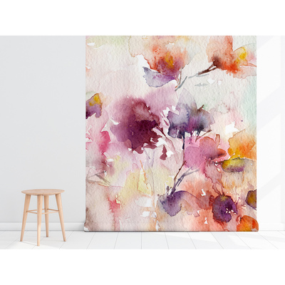 Papier peint Une peinture murale pleine de fleurs