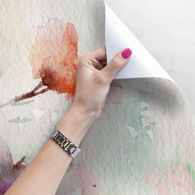 Papier peint Une peinture murale pleine de fleurs
