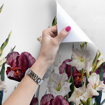 Papier peint Fleurs de la prairie dans notre jardin