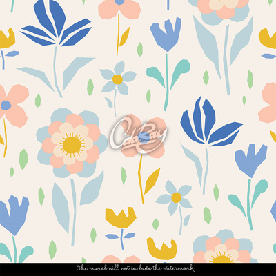 Papier peint panoramique Ouverture de la saison des fleurs