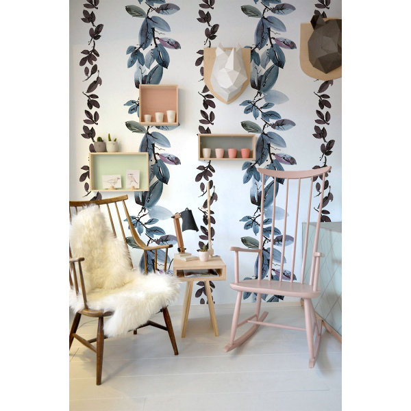 Tapisserie murale Feuilles ornementales