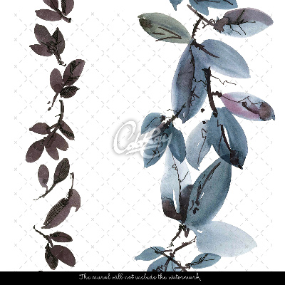 Tapisserie murale Feuilles ornementales