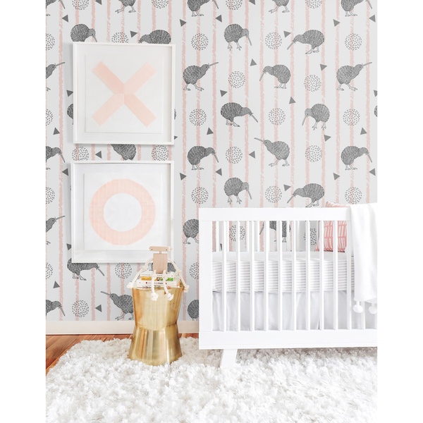 Papier peint L'oiseau kiwi et son monde