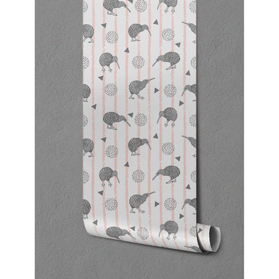 Papier peint L'oiseau kiwi et son monde