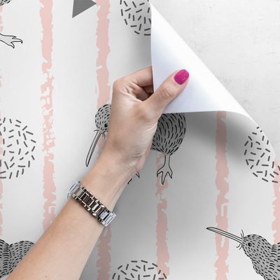 Papier peint L'oiseau kiwi et son monde