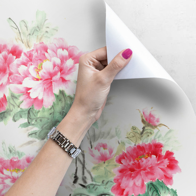 Tapisserie panoramique Fleurs de la tradition chinoise