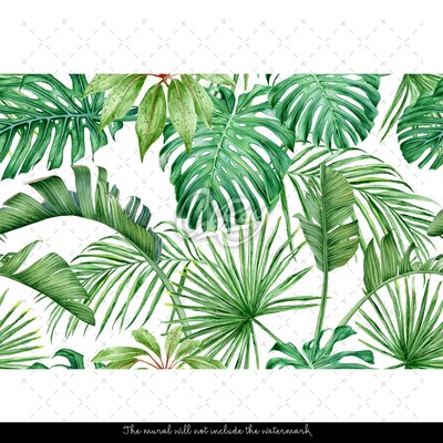 Tapisserie murale Une jungle pleine de monstres