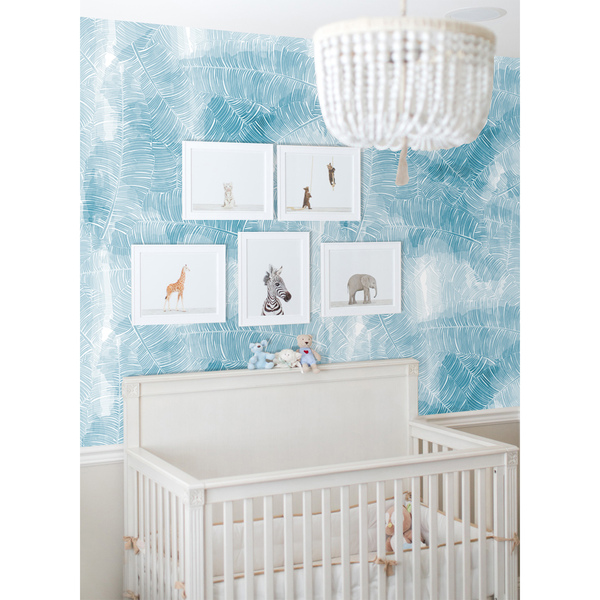 Papier peint Feuilles de palmier givrées