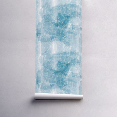 Papier peint Feuilles de palmier givrées