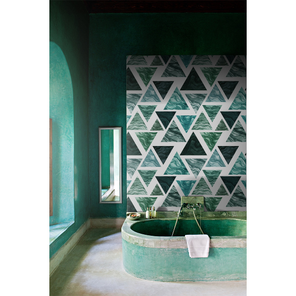 Papier peint adhésif Triangles d'eau