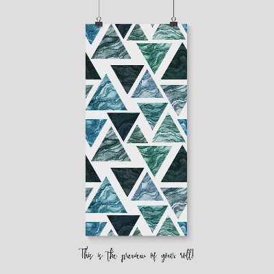 Papier peint adhésif Triangles d'eau