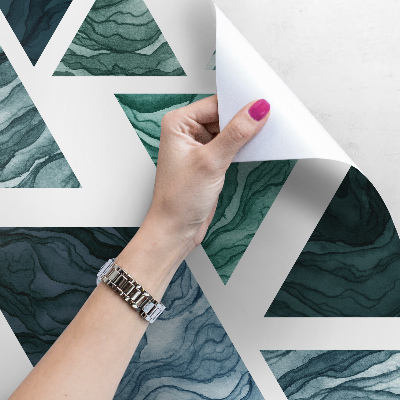 Papier peint adhésif Triangles d'eau