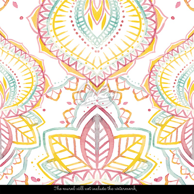 Tapisserie panoramique Motifs indiens