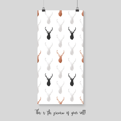 Papier peint Les ombres du cerf
