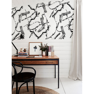 Papier peint panoramique Branches d'arbres dans le grenier