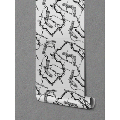 Papier peint panoramique Branches d'arbres dans le grenier