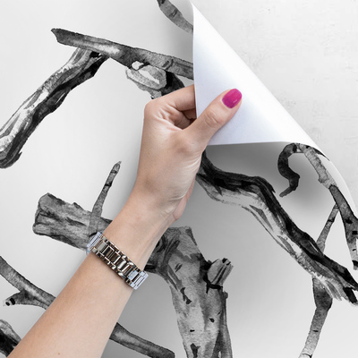 Papier peint panoramique Branches d'arbres dans le grenier