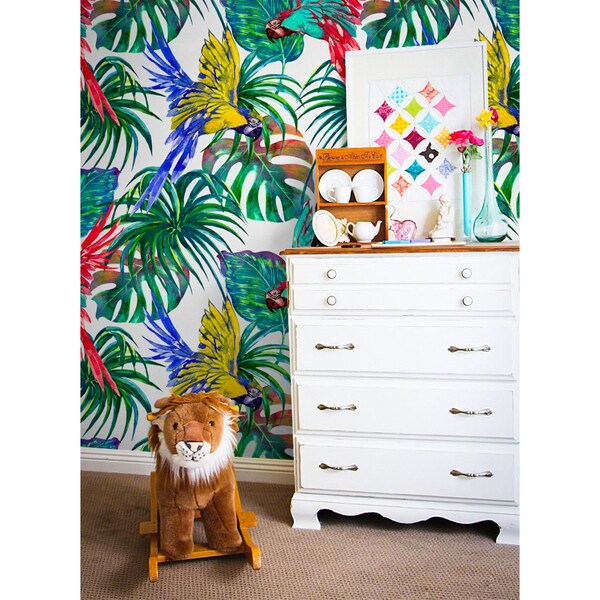 Papier peint adhésif Dans le monde des perroquets fabuleux