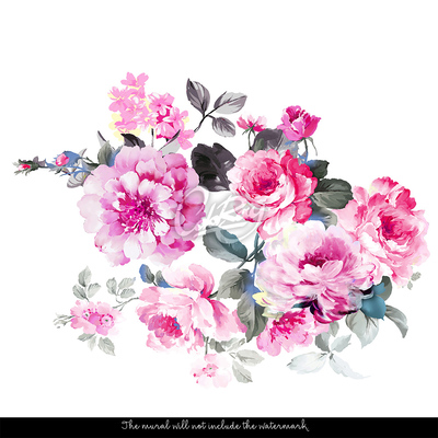 Papier peint Des fleurs pour une petite dame élégante