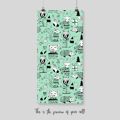 Papier peint Animaux joyeux de Noël