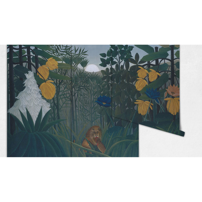 Papier peint Coucher de soleil dans la jungle