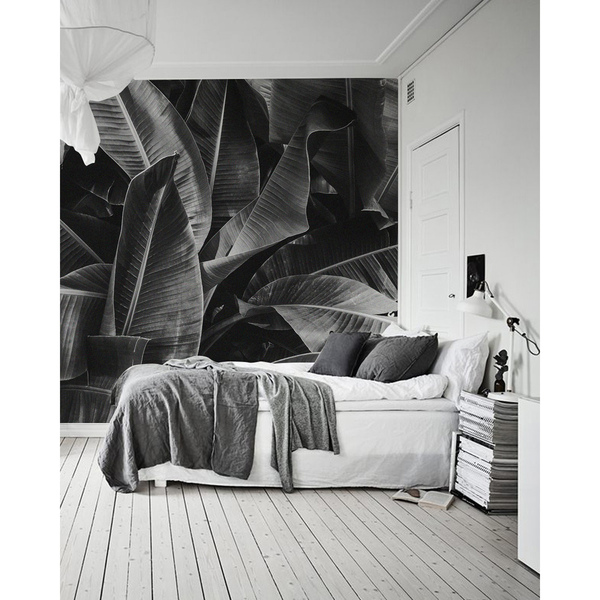 Papier peint panoramique Se reposer à l'ombre des feuilles géantes