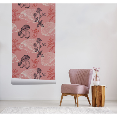 Papier peint adhésif Où va un hérisson la nuit ?