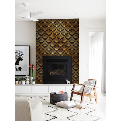 Papier peint panoramique Doré et impudique