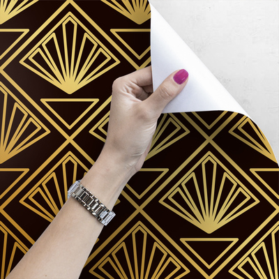 Papier peint panoramique Doré et impudique