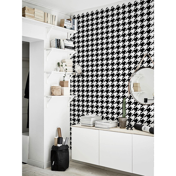 Tapisserie panoramique Effet papillon noir et blanc