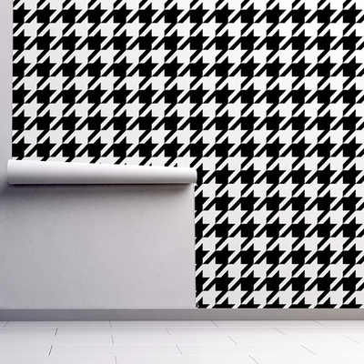 Tapisserie panoramique Effet papillon noir et blanc