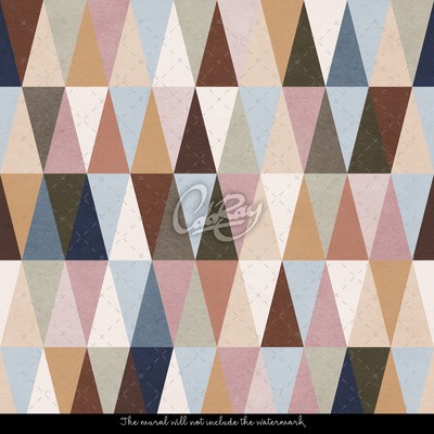 Papier peint panoramique Inspirations géométriques africaines